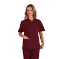 045403 - Casacca collo a V UNISEX a manica corta Bordeaux ISACCO - Abbigliamento da lavoro