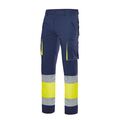 303007-6120 - PANTALONI DA LAVORO ALTAVISIBILITA' BICOLORE MULTITASCHE - Abbigliamento da lavoro