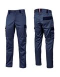 HY141WB - Pantaloni da lavoro U POWER CRAZY COLORE WESTLAKE BLUE - Abbigliamento da lavoro