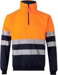 305701MZ-61/19 - Felpa bicolore alta visibilità con cerniera Velilla 305701 AV - Abbigliamento da lavoro