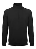 BS330-BK - BS FELPA MEZZA ZIP NERO - Abbigliamento da lavoro
