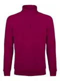 BS330-BU - BS FELPA MEZZA ZIP BURGUNDY - Abbigliamento da lavoro