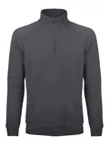 BS330-DG - BS FELPA MEZZA ZIP GRIGIO SCURO - Abbigliamento da lavoro