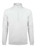 BS330-WH - BS FELPA MEZZA ZIP BIANCO - Abbigliamento da lavoro