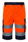 303004-0119 - BERMUDA BICOLORE ALTA VISIBILITA MULTITASCHE - Abbigliamento da lavoro
