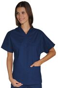045402 - Casacca collo a V UNISEX a manica corta Blu ISACCO - Abbigliamento da lavoro
