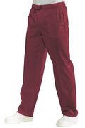 044603 - Pantalone Unisex con elastico Bordeaux - Isacco - Abbigliamento da lavoro