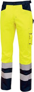 HL156YF - Pantaloni da lavoro alta visibilità U POWER Beacon Yellow Fluo - Abbigliamento da lavoro