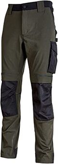 PE145DG - Pantaloni da lavoro U Power ATOM colore DARK GREEN - Abbigliamento da lavoro