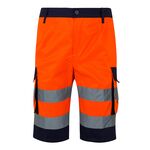 303004-0119 - BERMUDA BICOLORE ALTA VISIBILITA MULTITASCHE - Abbigliamento da lavoro