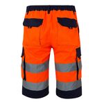 303004-0119 - BERMUDA BICOLORE ALTA VISIBILITA MULTITASCHE - Abbigliamento da lavoro