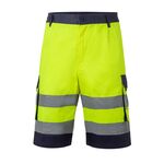 303004-0120 - BERMUDA BICOLORE ALTA VISIBILITA MULTITASCHE - Abbigliamento da lavoro
