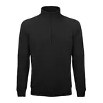 BS330-BK - BS FELPA MEZZA ZIP NERO - Abbigliamento da lavoro
