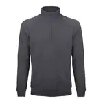 BS330-DG - BS FELPA MEZZA ZIP GRIGIO SCURO - Abbigliamento da lavoro