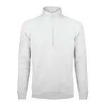 BS330-WH - BS FELPA MEZZA ZIP BIANCO - Abbigliamento da lavoro
