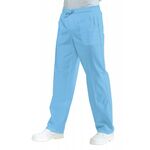 044042 - Pantalone Unisex con elastico Celeste - Isacco 100% Cotone - Abbigliamento da lavoro