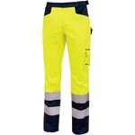 HL156YF - Pantaloni da lavoro alta visibilità U POWER Beacon Yellow Fluo - Abbigliamento da lavoro