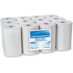 C206S05G - Carta Asciugamani rotolo estrazione centrale doppio velo CF.12rt - Carta monouso e dispenser