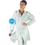 70170V - Camice monouso laboratorio e visitatori Bianco L - DPI