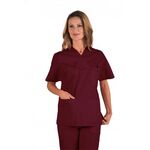 045403 - Casacca collo a V UNISEX a manica corta Bordeaux ISACCO - Abbigliamento da lavoro
