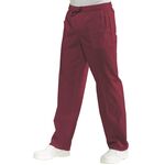 044603 - Pantalone Unisex con elastico Bordeaux - Isacco - Abbigliamento da lavoro