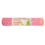 98 - Sacchi raccolta differenziata mis.55x65 HD con maniglie col.Rosa RT 15pz - Sacchi e contenitori