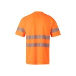 305508-19 - T-SHIRT ALTA VISIBILITA' ARANCIO FLUO BANDA SEGMENTATA - Abbigliamento da lavoro