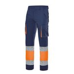 303007-6119 - PANTALONI DA LAVORO ALTAVISIBILITA' BICOLORE MULTITASCHE - Abbigliamento da lavoro