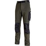 PE145DG - Pantaloni da lavoro U Power ATOM colore DARK GREEN - Abbigliamento da lavoro