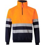 305701MZ-61/19 - Felpa bicolore alta visibilità con cerniera Velilla 305701 AV - Abbigliamento da lavoro