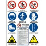 474333 - CARTELLO "12 SIMBOLI" COLORATO IN POLIONDA - Segnaletica