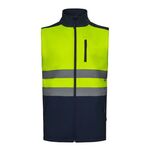 305906-61/20 - Gilet in soft shell bicolore alta visibilità Velilla 305906 AV - Abbigliamento da lavoro