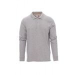 AY7515 - POLO UOMO MANICA LUNGA FLORENCE PAYPER MELANGE GREY - Abbigliamento da lavoro