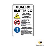 474339 - CARTELLO QUADRO ELETTRICO POLIONDA 60X40 - Segnaletica