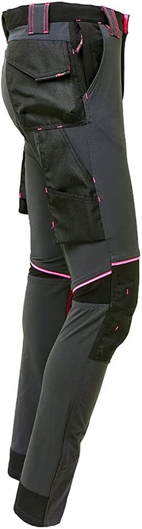 PE145GF - Pantaloni da lavoro U POWER ATOM LADY GREY FUCSIA - Abbigliamento da lavoro