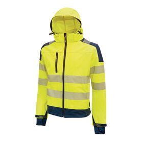 HL169YF - Giacca Giubbotto da lavoro alta visibilità U-Power Soft Shell Miky Yellow Fluo - Abbigliamento da lavoro