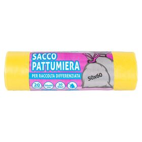 121 - Sacco raccolta differenziata HD antigoccia mis.50x60 Rt 20pz col.Giallo - Sacchi e contenitori