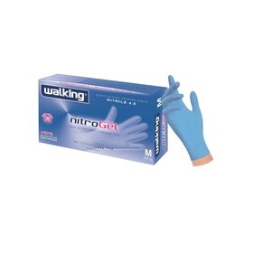 011687 - Guanti Nitrile WALKING CF 100pz mis.L - Guanti
