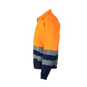 153-01/19 - Giacca Giubbotto da lavoro bicolore ad alta visibilità 153 Velilla blu marino/arancio fluo - Abbigliamento da lavoro