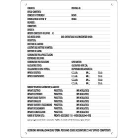 474339 - CARTELLO CONCESSIONE EDILE POLIONDA 60X40 - Segnaletica