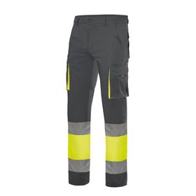 303007-0820 - PANTALONI DA LAVORO ALTAVISIBILITA' BICOLORE MULTITASCHE - Abbigliamento da lavoro