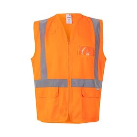 305903-19 - GILET ALTA VISIBILITA' PROFESSIONALE CON PORTA-BADGE - Abbigliamento da lavoro