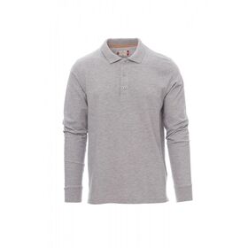 AY7515 - POLO UOMO MANICA LUNGA FLORENCE PAYPER MELANGE GREY - Abbigliamento da lavoro