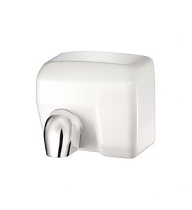 ACBA00015 - Asciugamani elettrico con fotocellula in acciaio inox laccato bianco ARIAL - Carta monouso e dispenser