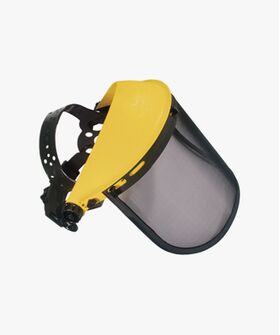 5708 - VISIERA IN RETE METALLICA CON SEMICALOTTA PROTETTIVA - Protezione facciale