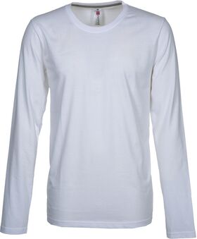 AY7500 - T-SHIRT GIROCOLLO MANICA LUNGA PINETA PYPER 165gr COLORE BIANCO - Abbigliamento da lavoro