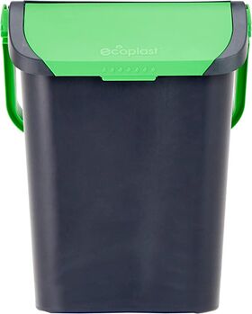 EC35V - Pattumiera 35 lt per raccolta differenziata Ecologica Ecoplastic col. Verde - Sacchi e contenitori
