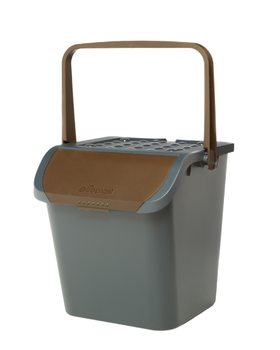 ECW29M - Pattumiera 28 lt per raccolta differenziata Ecologica Ecoplastic col. Marrone - Sacchi e contenitori