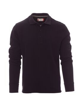 AY7515 - POLO UOMO MANICA LUNGA FLORENCE PAYPER NERO - Abbigliamento da lavoro