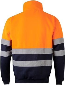 305701MZ-61/19 - Felpa bicolore alta visibilità con cerniera Velilla 305701 AV - Abbigliamento da lavoro